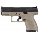 J***FPA Closeout Sale!! **NEW** CZ P-10 Compact Size 9MM 3.5" Barrel 10+1 FDE Polycoat Finish Black Slide IS**NEW** (LIFETIME WARRANTY AVAILABLE & FREE LAYAWAY AVAILABLE) **NEW**