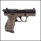 MA***FPA Closeout Sale!! **NEW** Walther Arms P22 10+1 22LR FDE W/ Black Slide FDE Polymer Frame IS**NEW** (LIFETIME WARRANTY AVAILABLE & FREE LAYAWAY AVAILABLE) **NEW**