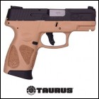 J***FPA Closeout Sale!! **NEW** Taurus G2C 9MM Black Slide / FDE Frame Grip 3.2" Barrel 12+1 2 Mags IS**NEW** (LIFETIME WARRANTY AVAILABLE & FREE LAYAWAY AVAILABLE) **NEW**