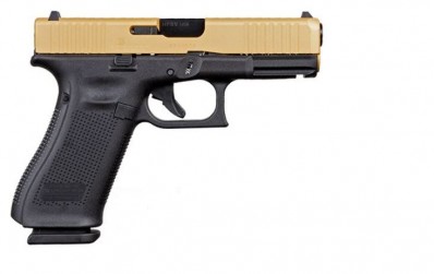MA***FPA Closeout Sale!! **NEW** Glock 45 Gold Slide Gen 5 9MM 17+1 3 Mags 4.02" Barrel 7.44" Overall Cerakote Gold IS**NEW** (LIFETIME WARRANTY AVAILABLE & FREE LAYAWAY AVAILABLE) **NEW**