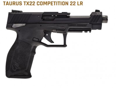 MA***FPA Closeout Sale!! **NEW** Taurus TX22 Competition Hard Anodized Black Finish .22LR 16+1 2 Mags Manual Safety **NEW** (LIFETIME WARRANTY AVAILABLE & FREE LAYAWAY AVAILABLE) **NEW**