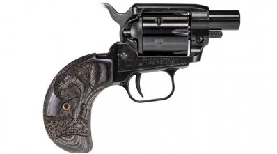 MA***FPA Closeout Sale!! **NEW** Heritage Rough Rider .22LR 2" Barrel, Barkeep Boot Black Finish Snake Engraved Snake Grips 6rd IS**NEW** (LIFETIME WARRANTY AVAILABLE & FREE LAYAWAY AVAILABLE) **NEW