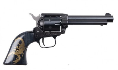 MA***FPA Closeout SALE!! **NEW** Heritage Rough Rider .22LR 4.78" Barrel, Gold Scorpion Black Grip On Black Barrel 6rd Shot IS**NEW** (LIFETIME WARRANTY AVAILABLE & FREE LAYAWAY) **NEW**
