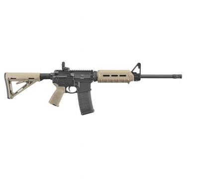 A***FPA Closeout Sale!! **NEW** Ruger AR-556 NATO Magpul FDE 16.10" 1/2"-28RH Twist Barrel 32.25" - 35.50" Overall Length FDE Stock IS**NEW** (FREE LIFETIME WARRANTY & FREE LAYAWAY AVAILABLE) **NEW**