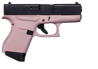 M***FPA Closeout Sale!! **NEW** Glock 43 9MM 6+1 2 Mags 3.39" Barrel 6.26" Overall Cerakote Pink Champagne Frame Cerakote Black Slide IS**NEW** (LIFETIME WARRANTY AVAILABLE & FREE LAYAWAY AVAILABLE) **NEW**