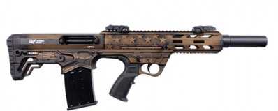 M***FPA Shotgun Closeout SALE!!! **NEW** GForce GFY-1 Bullpup Semi-Auto American Flag Burnt Bronze 12 Gauge Shotgun 18.5" 5+1 2-5 Round Mags IS**NEW** (LIFETIME WARRANTY AVAILABLE & FREE LAYAWAY AVAILABLE) **NEW**