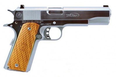 M***FPA Closeout Sale!! **NEW** Tristar 1911 American Classic Hard Chrome Finish .45 ACP 8+1 5" Barrel 8.5" Overall Checkered Wood Grips IS**NEW** (LIFETIME WARRANTY AVAILABLE & FREE LAYAWAY AVAILABLE) **NEW**