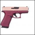 MA***FPA Closeout Sale!! **NEW** Glock 43X 9MM 10+1 2 Mags 3.41" Barrel 6.50" Overall Cerakote Black Cherry Frame Rose Gold Slide IS**NEW** (LIFETIME WARRANTY AVAILABLE & FREE LAYAWAY AVAILABLE) **NEW**