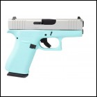 M***FPA Closeout Sale!! **NEW** Glock 43X 9MM 10+1 2 Mags 3.41" Barrel 6.50" Overall Cerakote Robins Egg Blue Finish Satin Aluminum Slide IS**NEW** (LIFETIME WARRANTY AVAILABLE & FREE LAYAWAY AVAILABLE) **NEW**